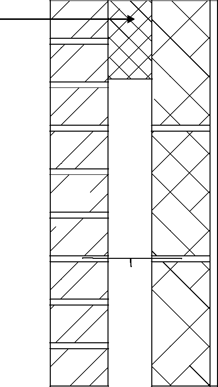 Diagram 2-14: External cavity wall at eaves level soundproofing