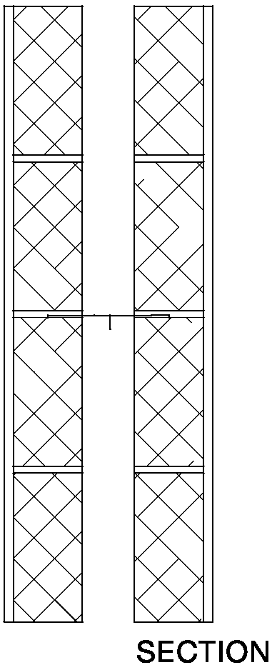Diagram 2-15: Wall type 2.1 soundproofing