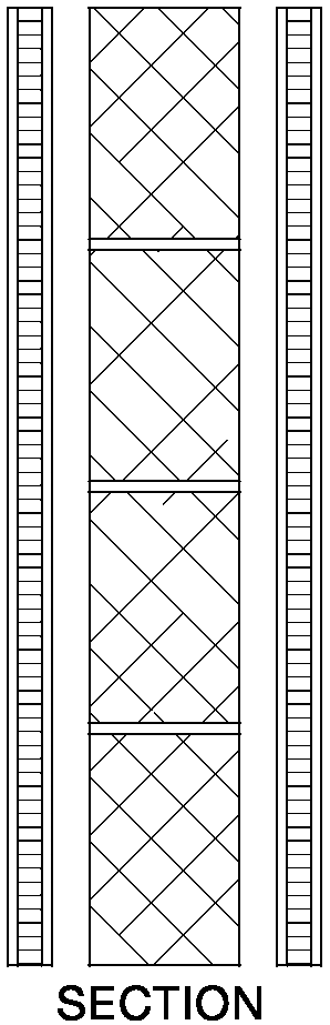 Diagram 2-27: Wall type 3.1 with independent composite panels soundproofing