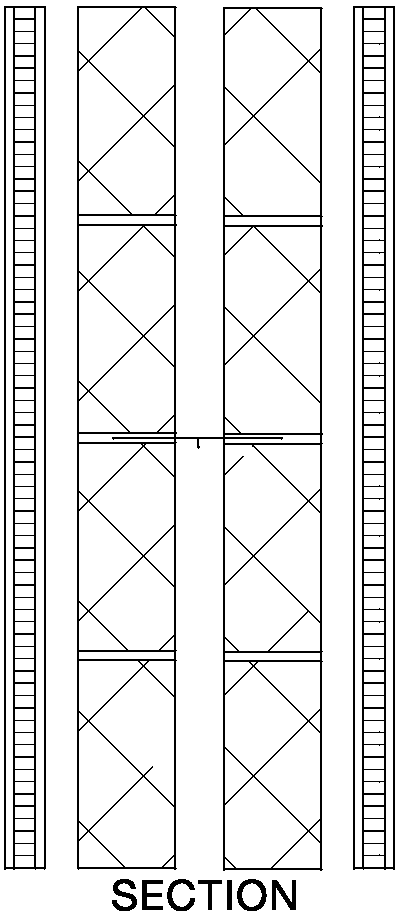 Diagram 2-29: Wall type 3.2 with independent composite panels soundproofing
